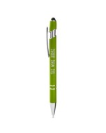 Rubberized Aluminum Click Stylus Pen